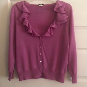 JCrew Merino Wool Purple Sweater